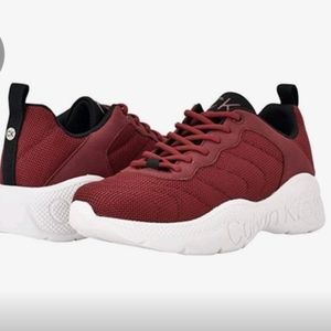 Calvin Klein Maroon Cecyle Sneaker Size 6